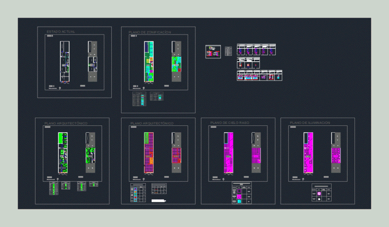 Offices DWG Section for AutoCAD