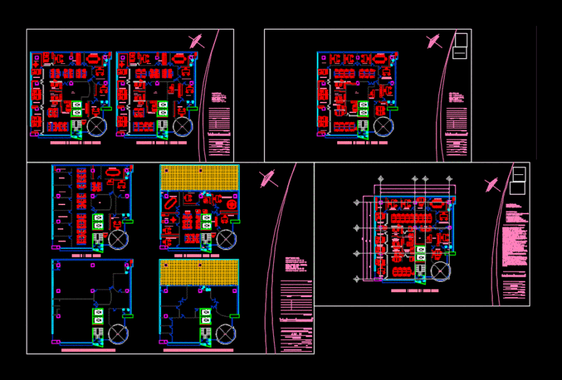 Offices Plant DWG Block for AutoCAD