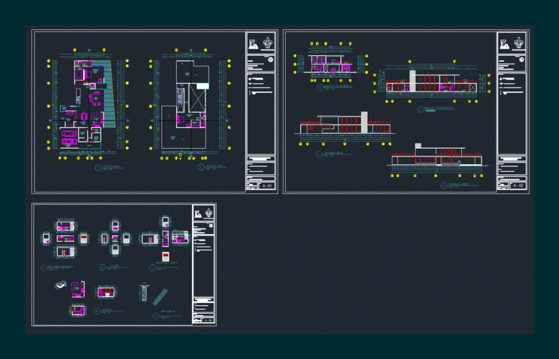 Olaya House DWG Block for AutoCAD