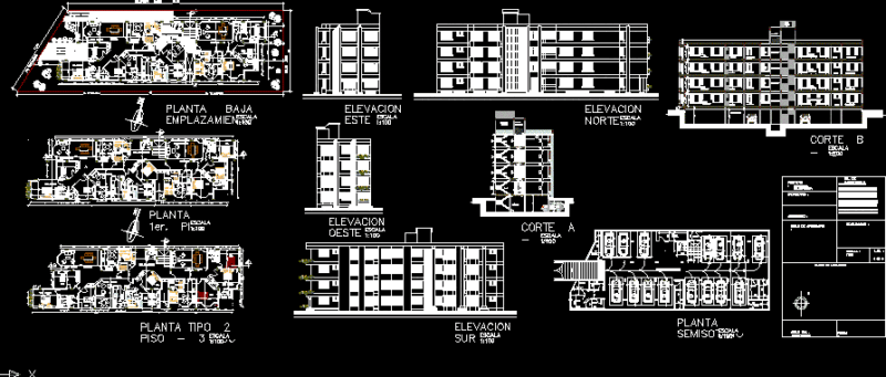 Olimpo Building DWG Section for AutoCAD