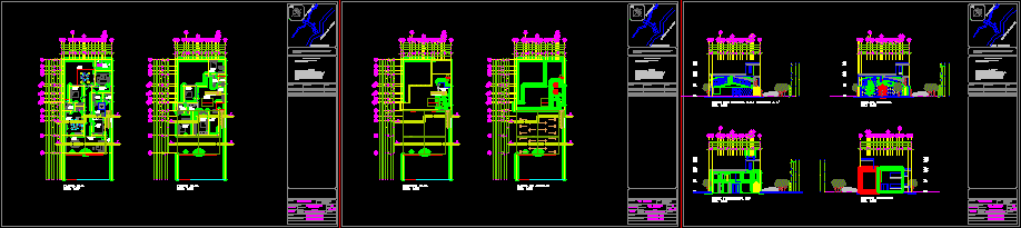 One Family Housing, Naucalplan, Mexico City Metropolitan Area DWG Plan for AutoCAD