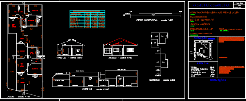 One Family Housing DWG Full Project for AutoCAD