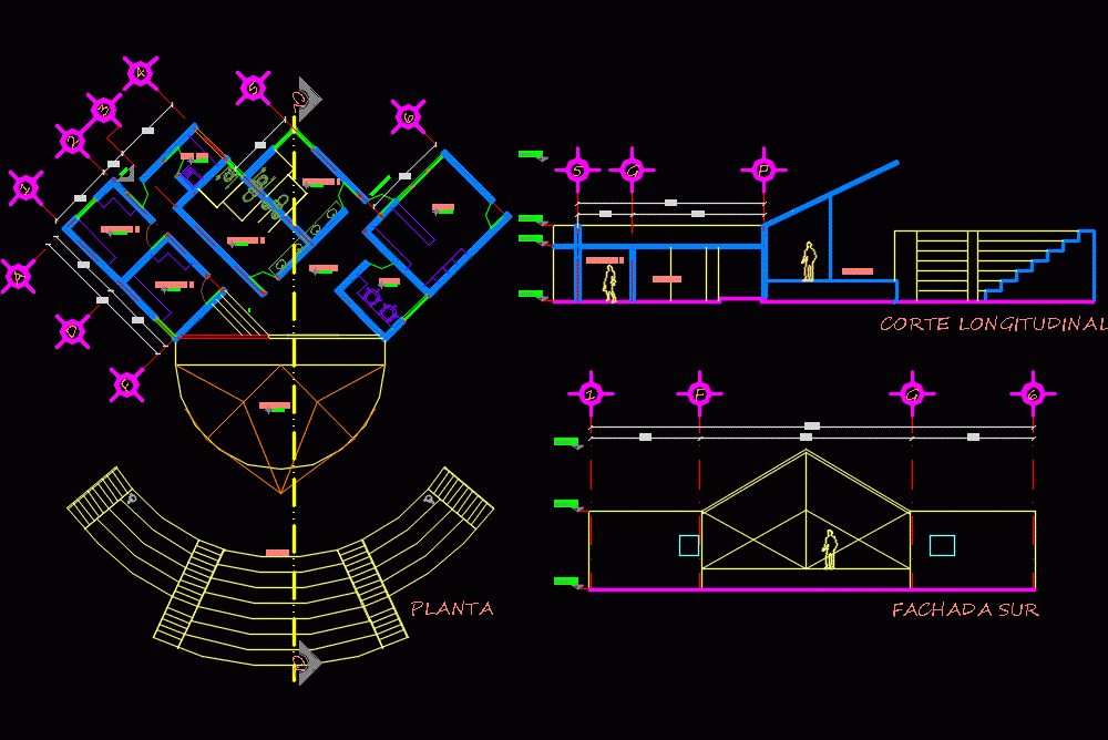 Outdoor Theater DWG Block for AutoCAD • Designs CAD