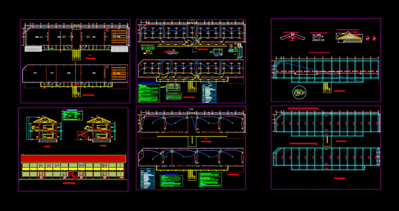 Pabellon College DWG Full Project for AutoCAD