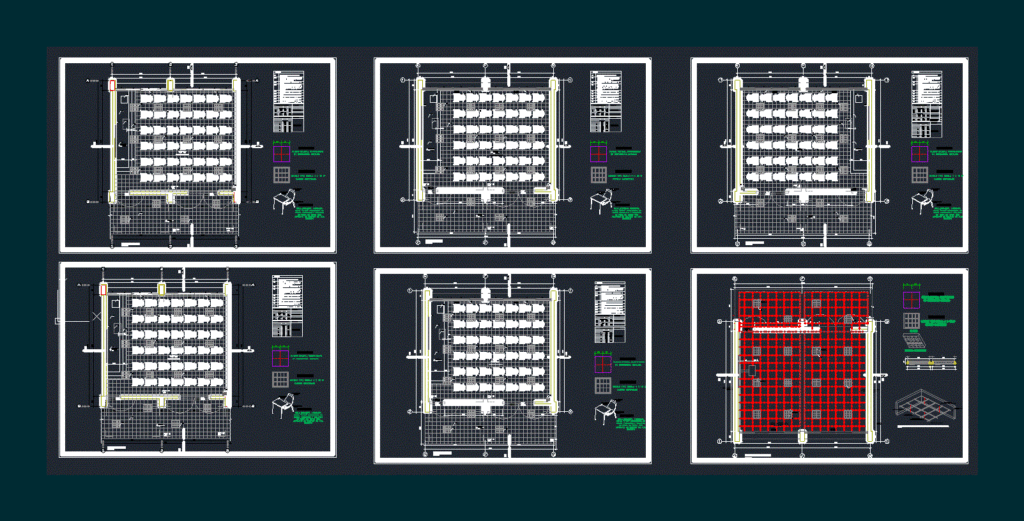 Pabellon De Classrooms DWG Block for AutoCAD