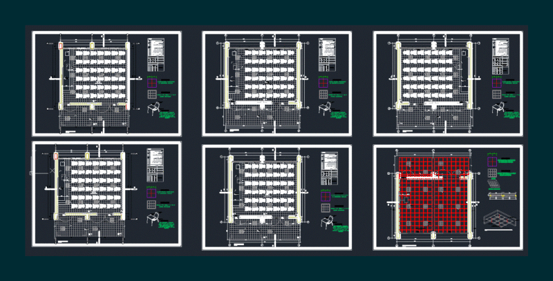 Pabellon De Classrooms DWG Block for AutoCAD