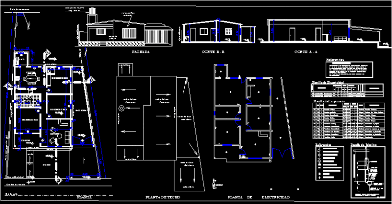 Pacheco House – Detached House DWG Block for AutoCAD