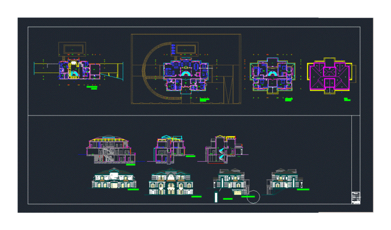 Palace DWG Section for AutoCAD