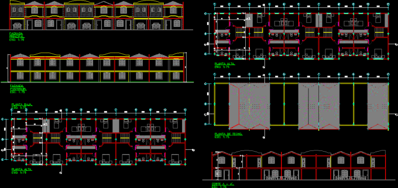 Panone Residences DWG Block for AutoCAD