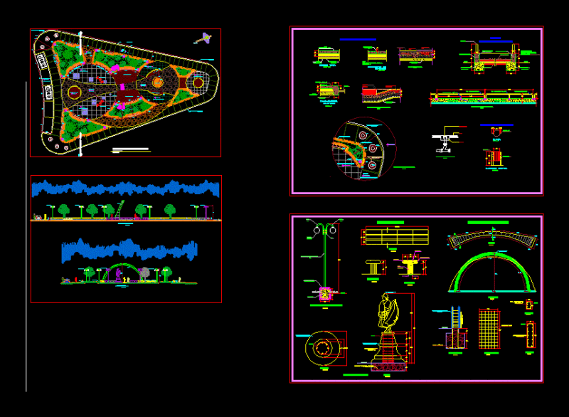 Parade DWG Section for AutoCAD