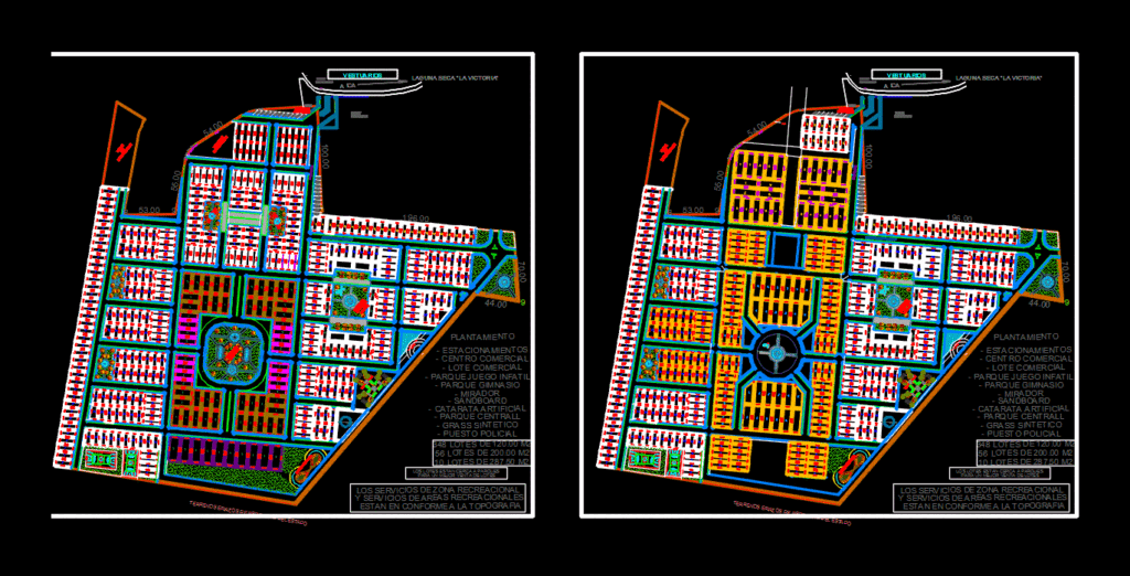 Parcelling DWG Block for AutoCAD