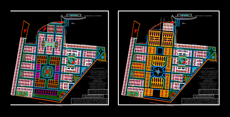 Parcelling DWG Block for AutoCAD