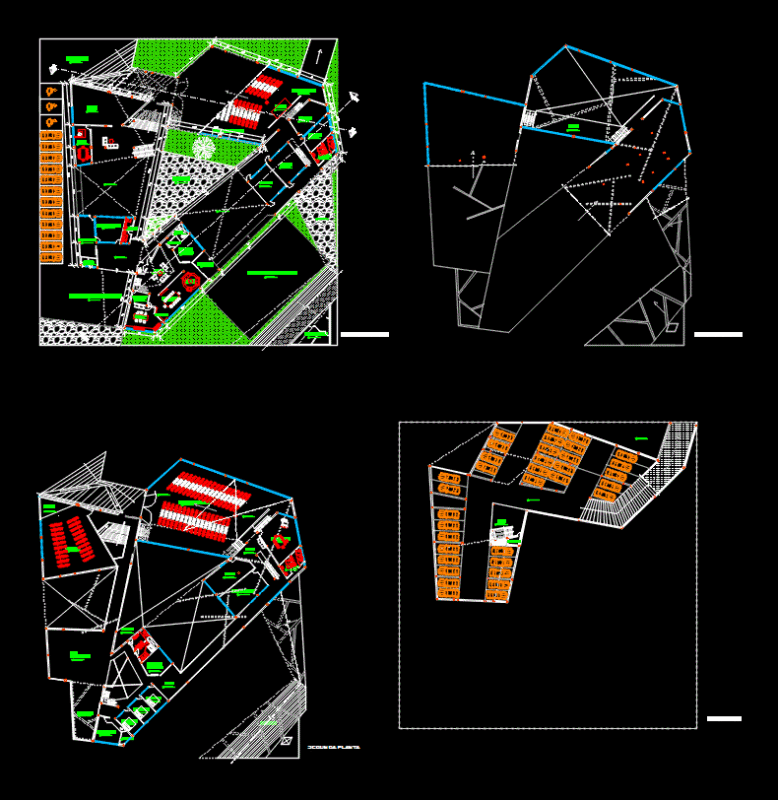 Parish Complex DWG Full Project for AutoCAD