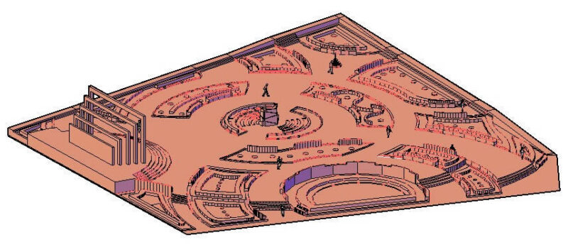 Park 3D DWG Model for AutoCAD