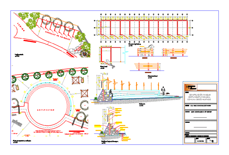 Park Anfiteatro Traditions DWG Detail for AutoCAD