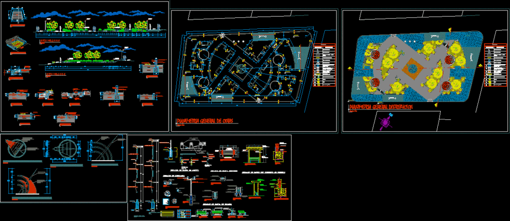 Park DWG Detail for AutoCAD