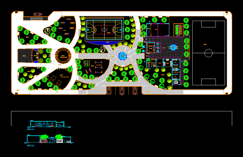 Park DWG Full Project for AutoCAD
