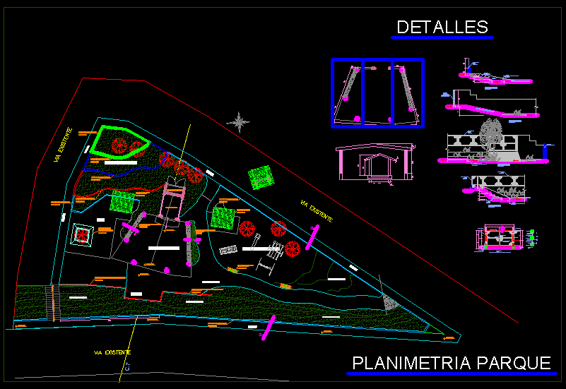 Park Plan - Details DWG Plan for AutoCAD Designs CAD