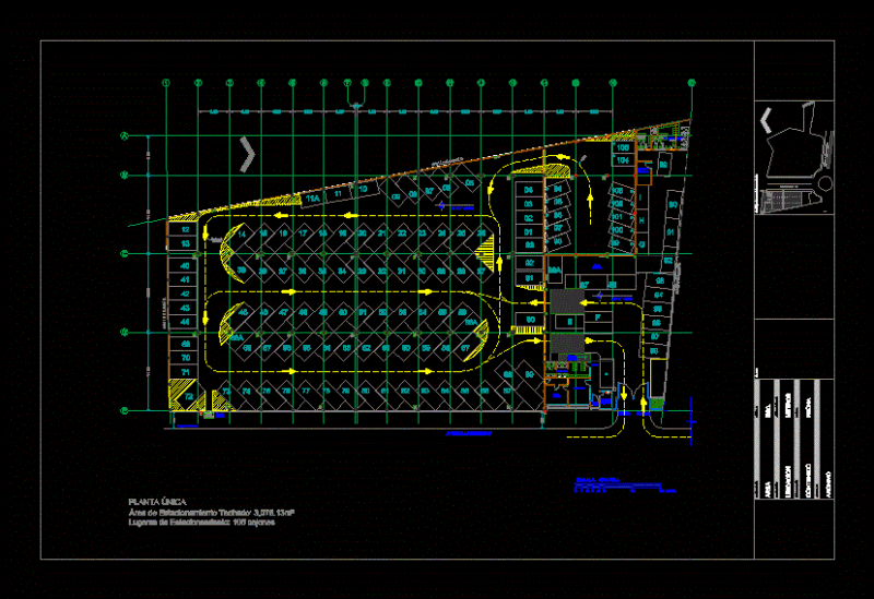 Parking DWG Block for AutoCAD
