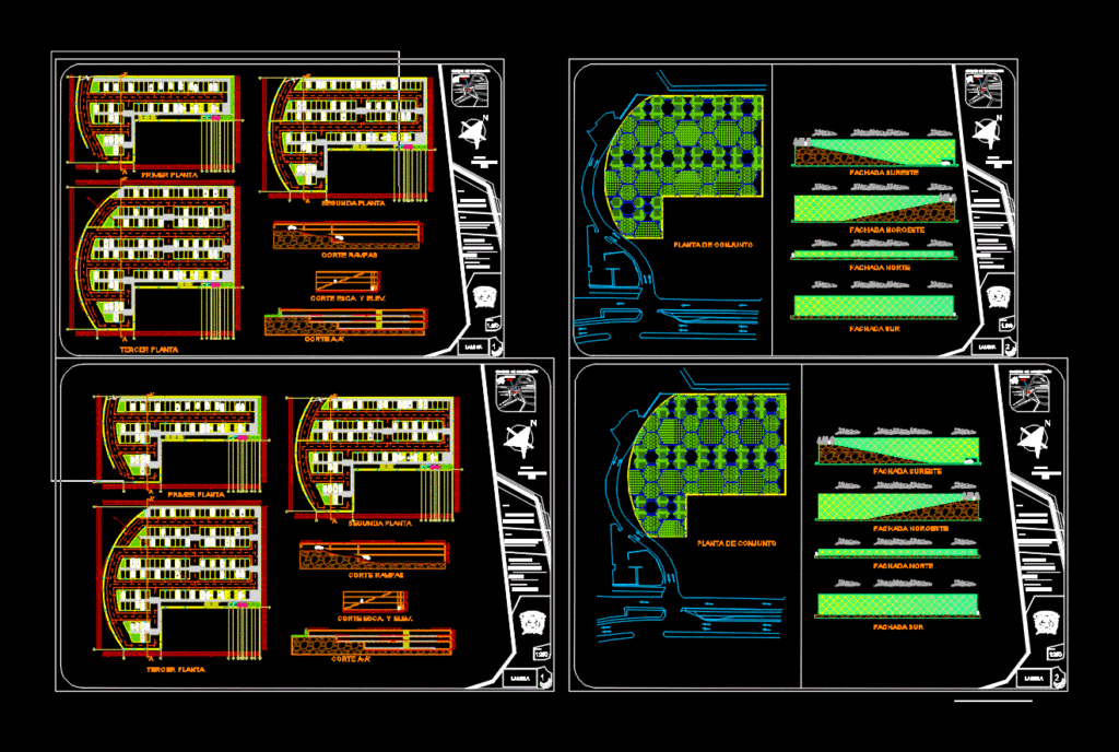 Parking DWG Block for AutoCAD