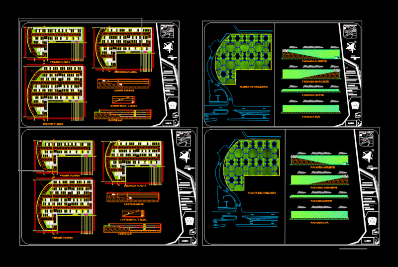 Parking DWG Block for AutoCAD