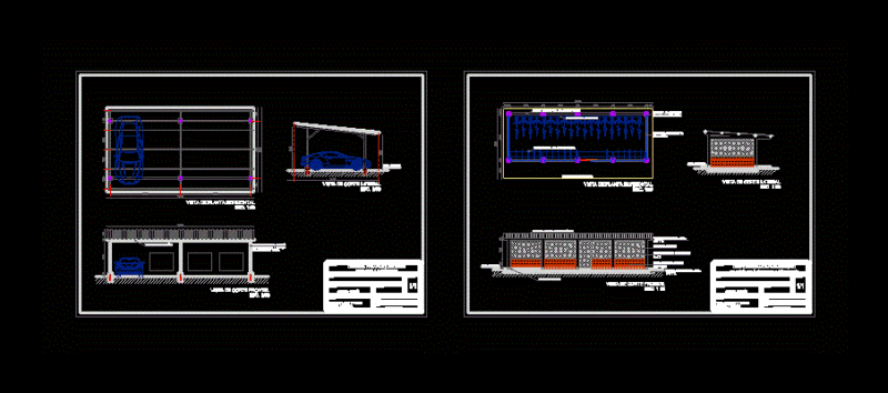 Parking DWG Block for AutoCAD