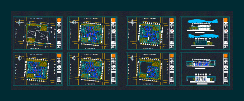 Parking DWG Section for AutoCAD