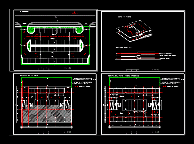 Parking Garage DWG Block for AutoCAD