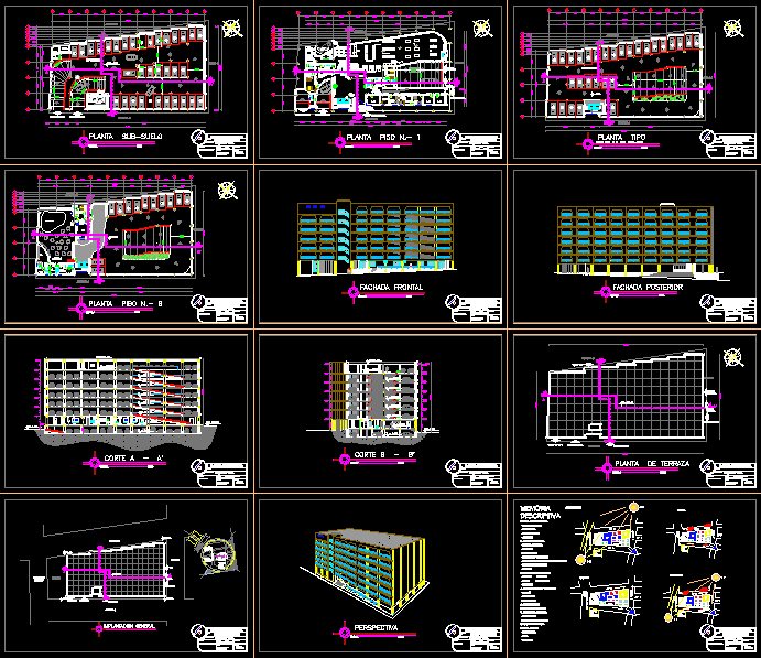 План подземной парковки dwg