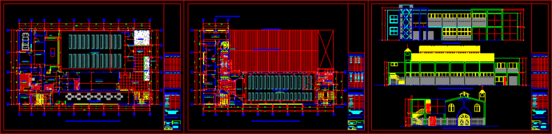 Parochial Complex DWG Block for AutoCAD