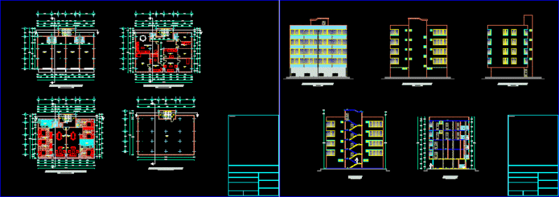 Parra Building DWG Block for AutoCAD