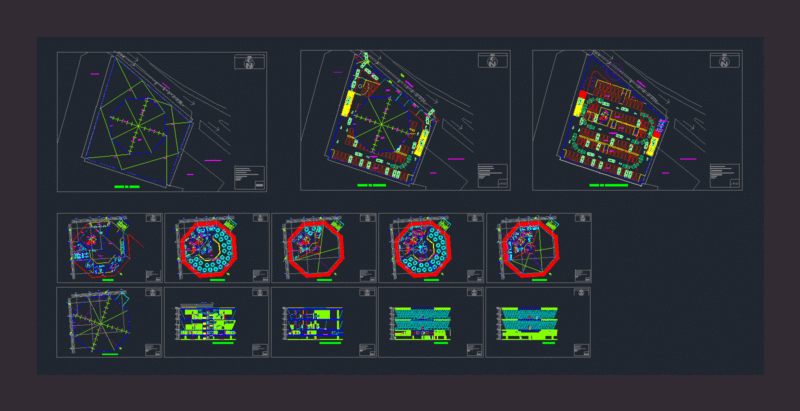 Party Room DWG Block for AutoCAD