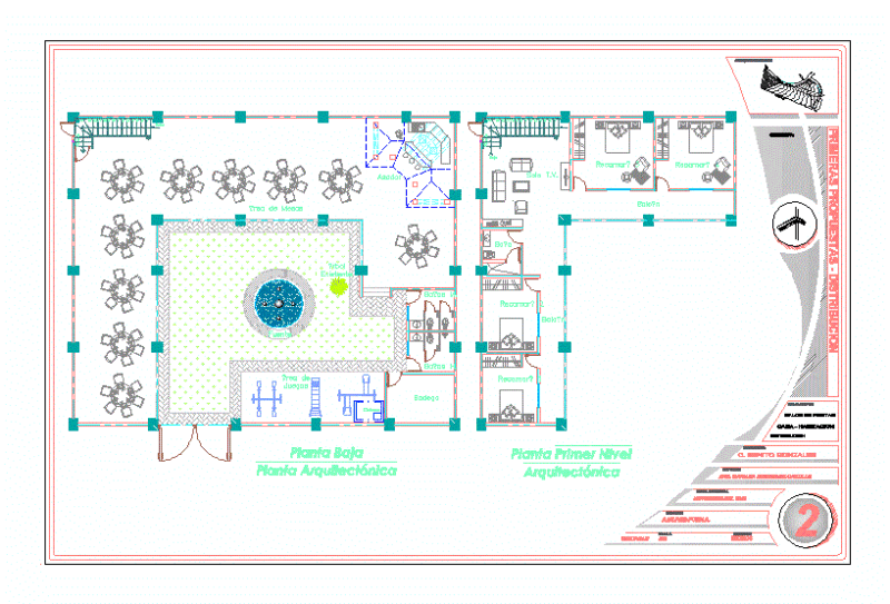 Party Room 2D DWG Design Plan for AutoCAD