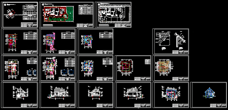 Paticular House DWG Block for AutoCAD