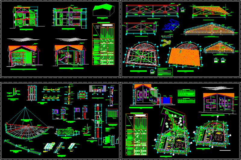 Peaget School DWG Plan for AutoCAD