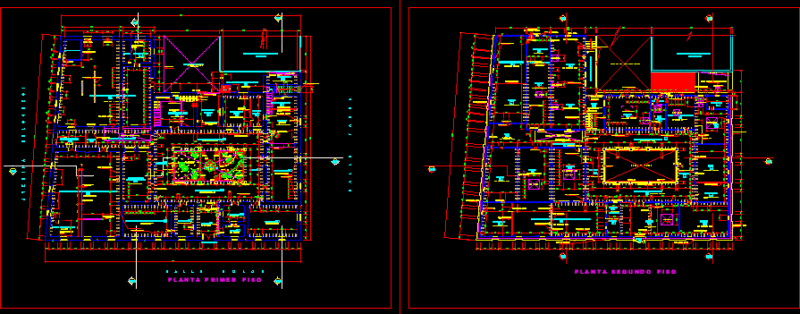 Pedro A Labarthe School DWG Block for AutoCAD