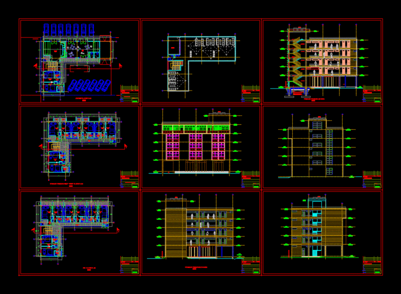 Pension DWG Block for AutoCAD