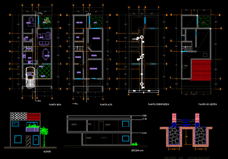 Permit Plants DWG Block for AutoCAD