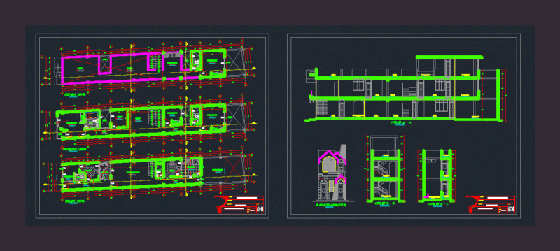 Peruvian Housing DWG Block for AutoCAD