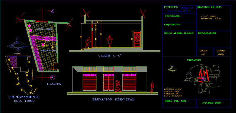 Pharmacy, Drug Store DWG Section for AutoCAD