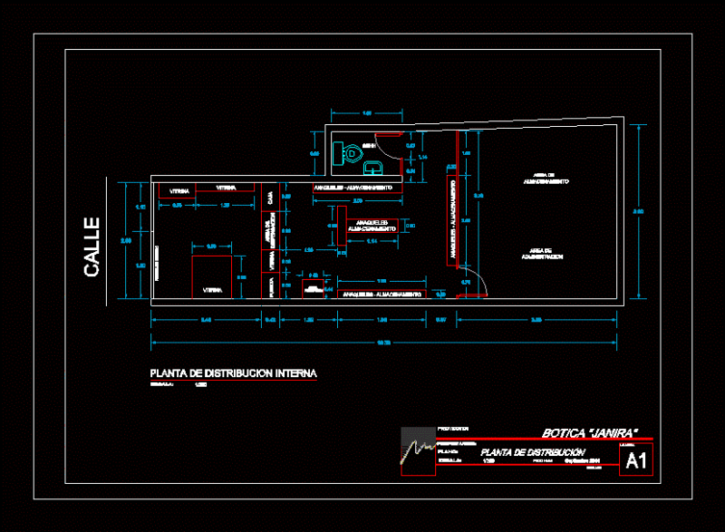 Pharmacy DWG Block for AutoCAD