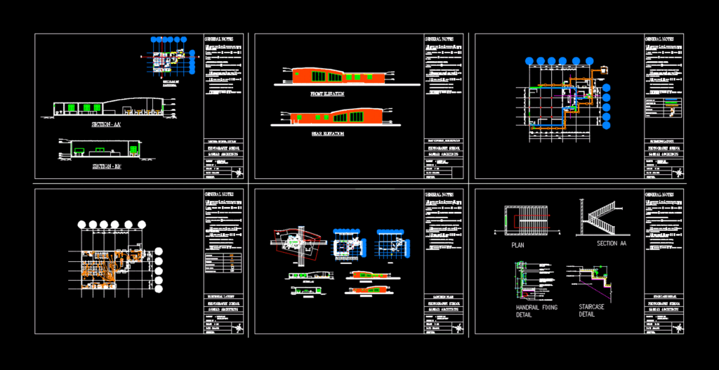 Photography School DWG Block for AutoCAD