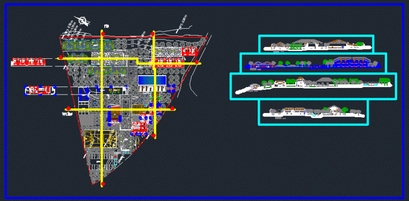 Ecolodge 2D DWG Design Section for AutoCAD
