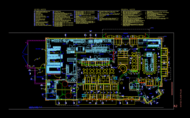 Pizza Restaurant DWG Block for AutoCAD