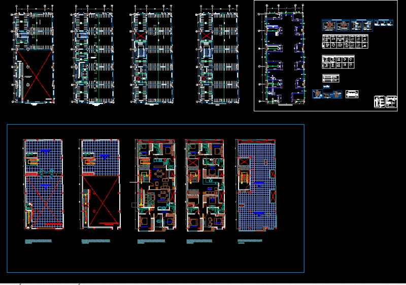 Plan Housing Structures- Commerce DWG Plan for AutoCAD
