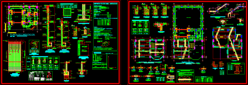 Plan Of Housing Structures DWG Plan for AutoCAD
