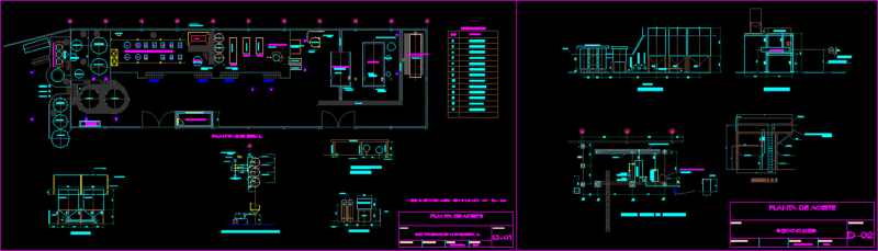 Plan Of Oil Fish DWG Plan for AutoCAD