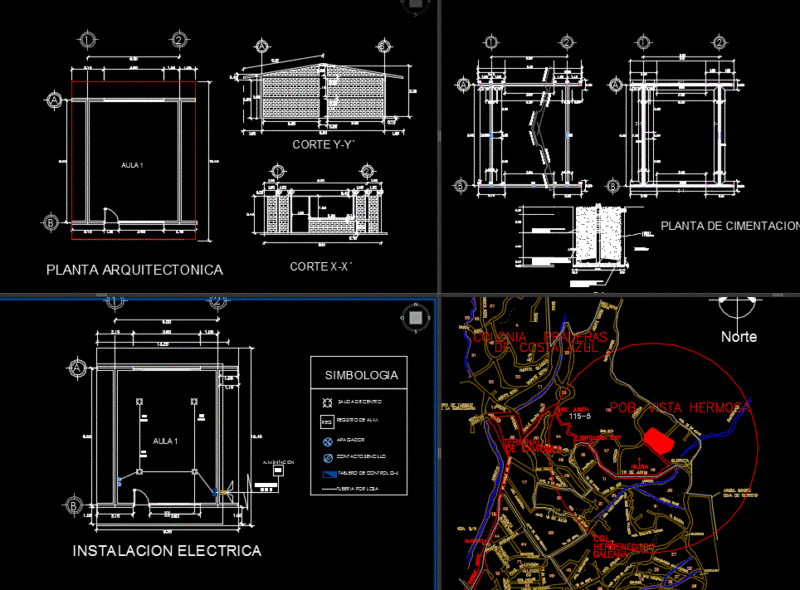 Plane Classrooms DWG Block for AutoCAD