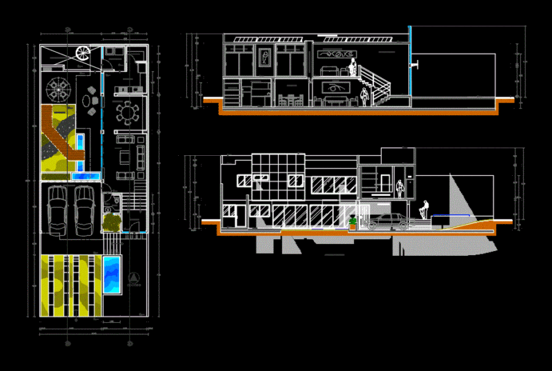 Plane Of House DWG Detail for AutoCAD