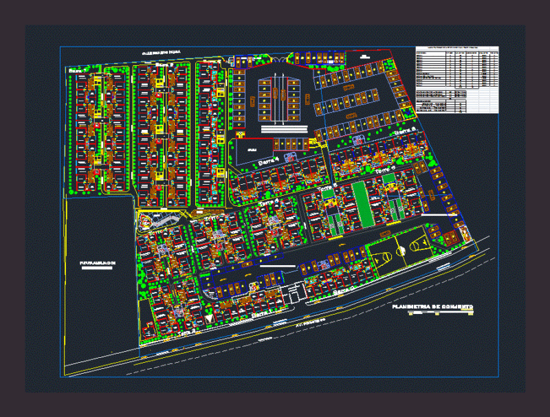 Planimetry Huaraguillo DWG Block for AutoCAD